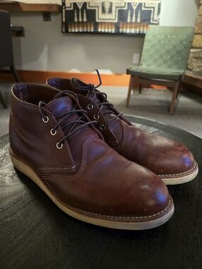 Red Wing Shoes Brown Leather Chukka Boots